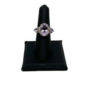 Sterling Silver Amethyst Ring- Size 7